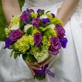 Detail image of a bride holding her bouquet of flowers by Chris Gardiner Photography www.cgardiner.ca